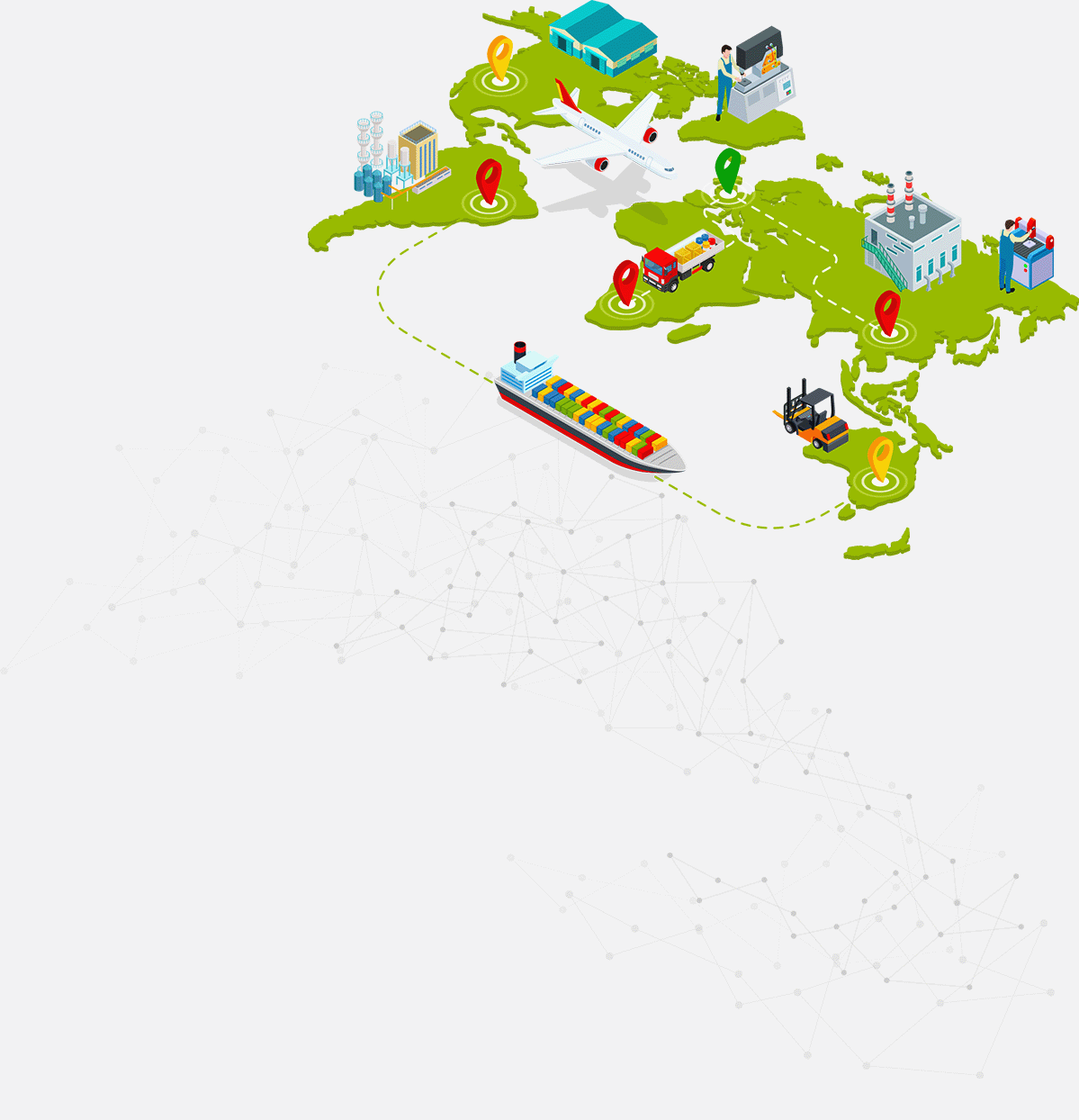 医薬品の倉庫管理　輸送時の温度トラッキング　工場内の温度マッピング